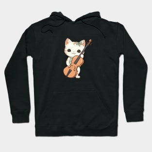 Cute Kitten Playing Violin Hoodie